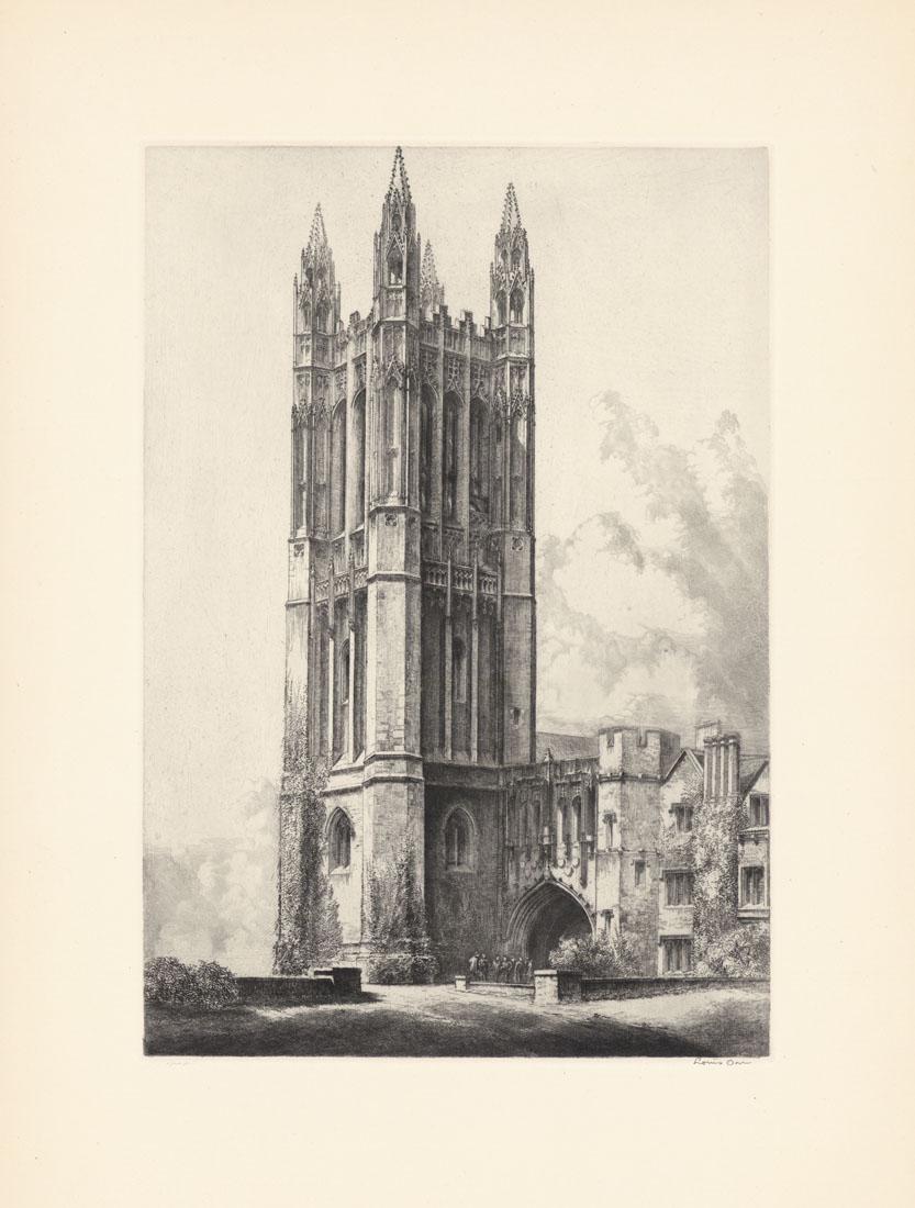 Louis Orr Original Etching Princeton University (1 of 2)