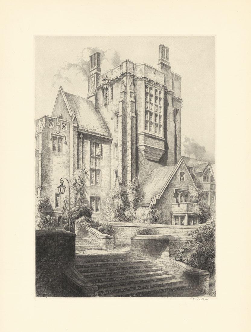 Louis Orr Original Etching Princeton University (1 of 2)