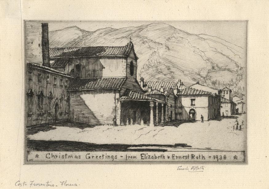 Ernest Roth, Cesto Florentino - Florence, Etching (1 of 3)