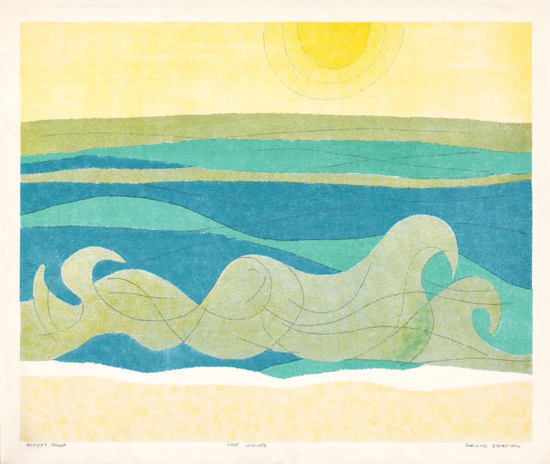 David Shapiro, The Waves, Lithograph (1 of 4)