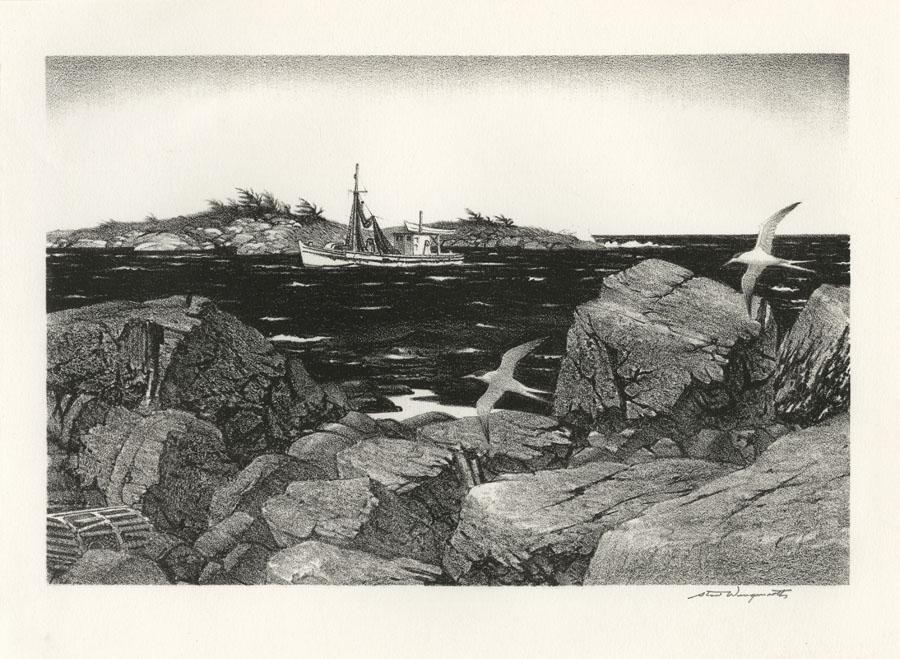Stow Wengenroth, New England Coast, Lithograph (1 of 2)