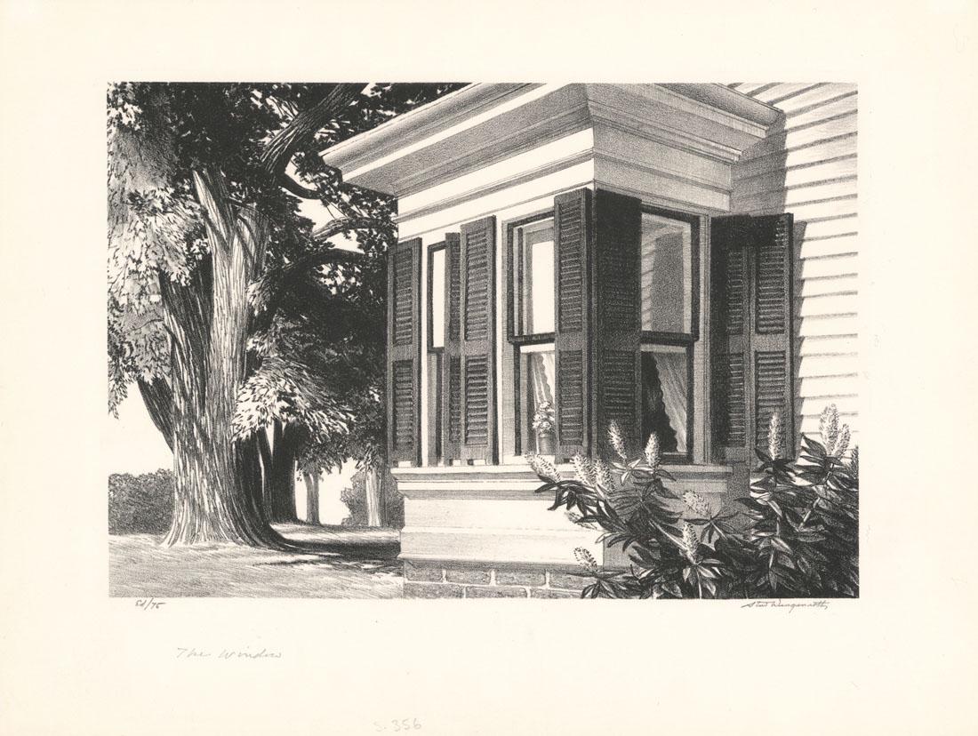 Stow Wengenroth, Peg's Window, Lithograph (1 of 3)