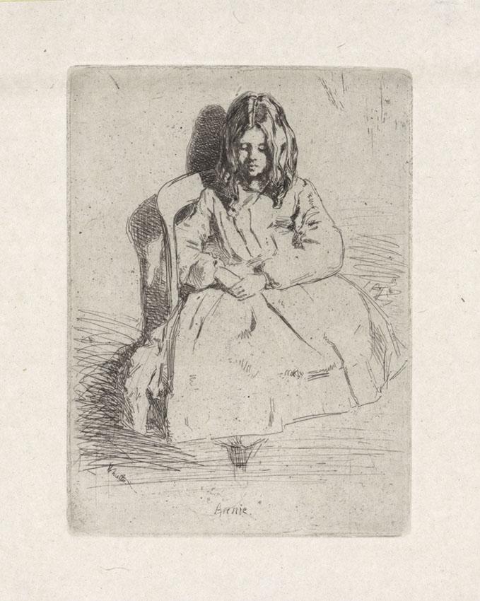 James Abbott McNeill Whistler, Annie, Etching (1 of 2)