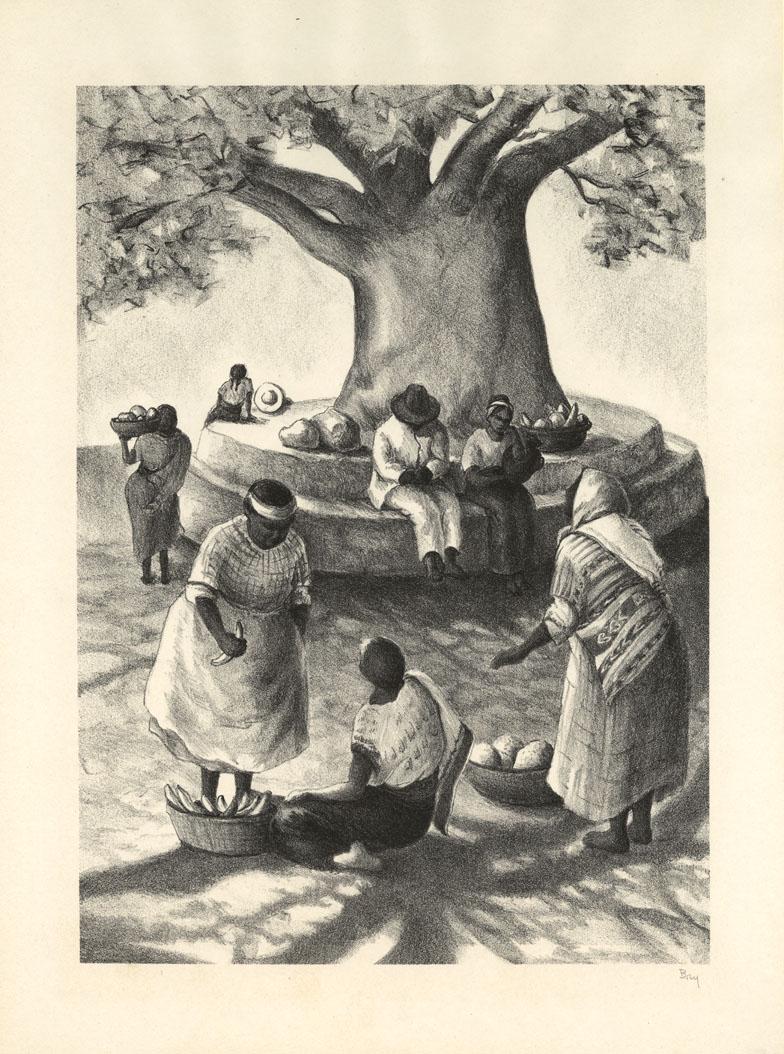 Edith Bry, Palin, Lithograph: Title: Palin. Artist: Edith Bry (1898-1991) Medium: Lithograph, 1941. Edition 250. Published by Associated American Artists. Signed in pencil. Image size 12 1/8 x 8 3/4" (30.9 x 22.1 cm). Edith B