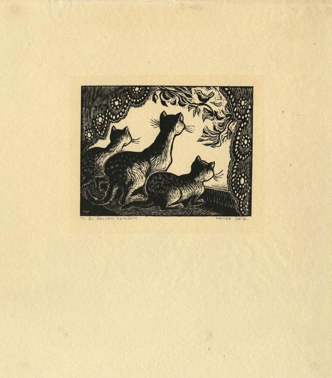 Wanda Gag, Cats at the Window, Wood engraving Jun 06, 2020 The Old