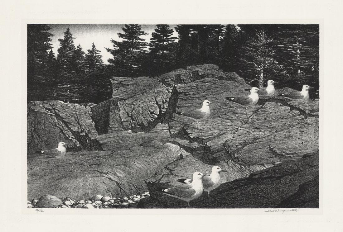 Stow Wengenroth, Shoreline, Lithograph (1 of 3)