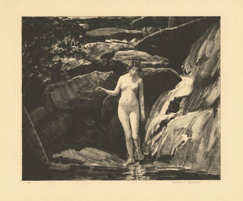 Albert W. Barker, The Pool, Lithograph (1 of 3)