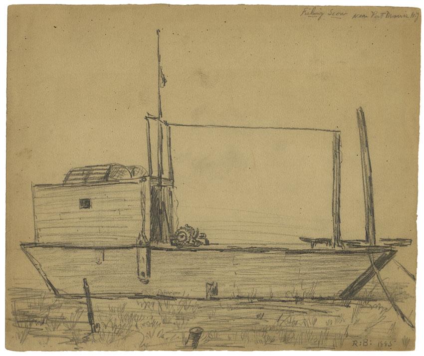 Reynolds Beal, Fishing Scow Near Port Morris (1 of 2)