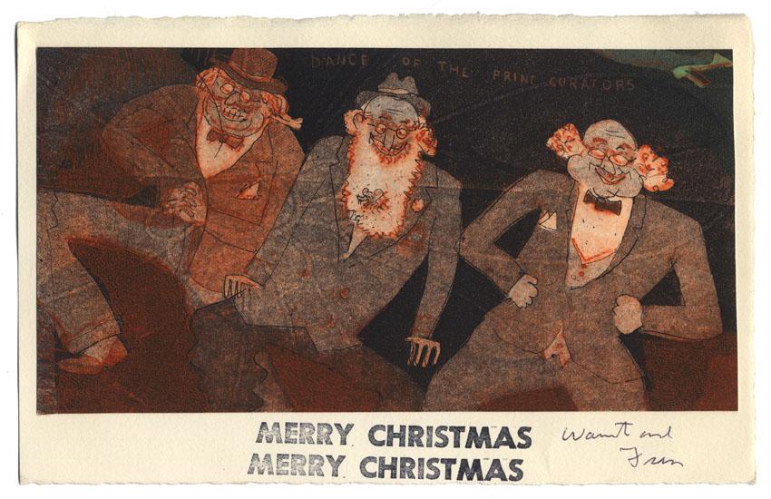 Warrington Colescott, Dance of the Print Curators (1 of 3)