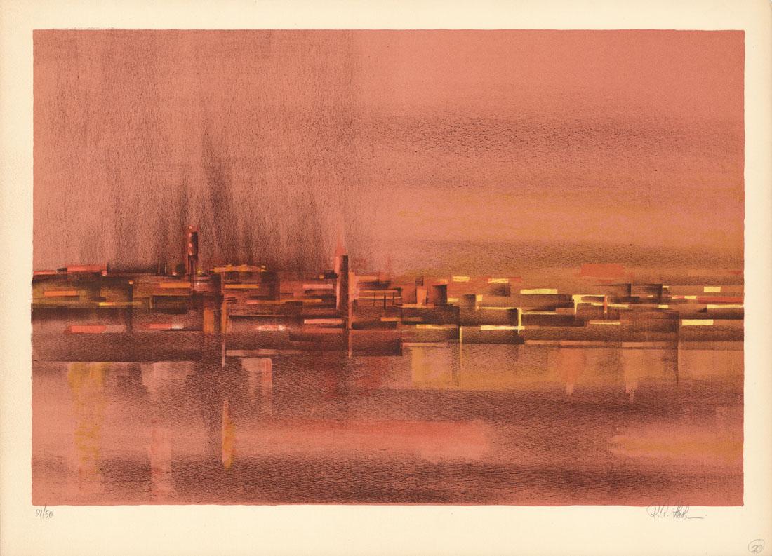 Richard Florsheim, Steel Mills, Lithograph (1 of 3)