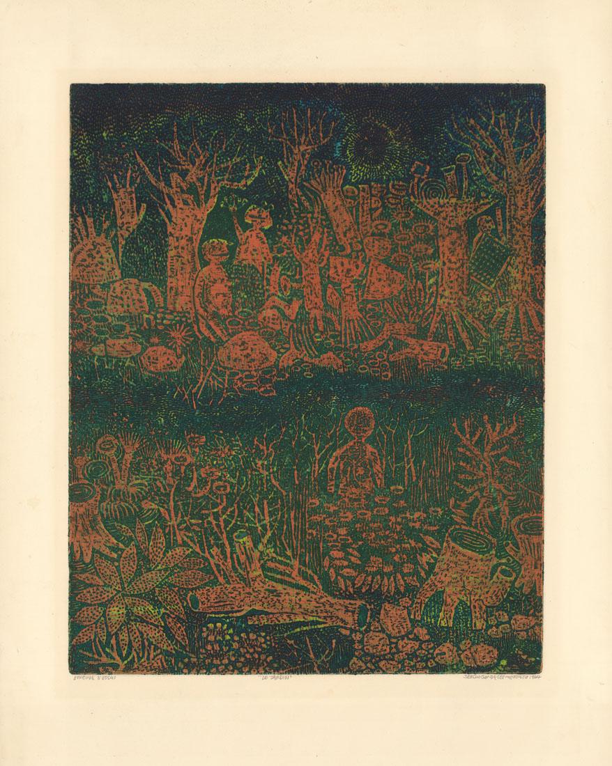 Sergio Gonzalez-Tornero, Le Jardin, Etching (1 of 4)