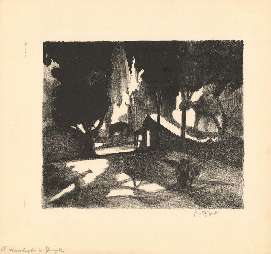 George Overbury "Pop" Hart, Moonlight in Jungle (1 of 2)