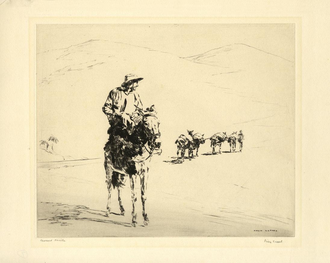 Philip Kappel, Crossed Trails, Drypoint (1 of 3)