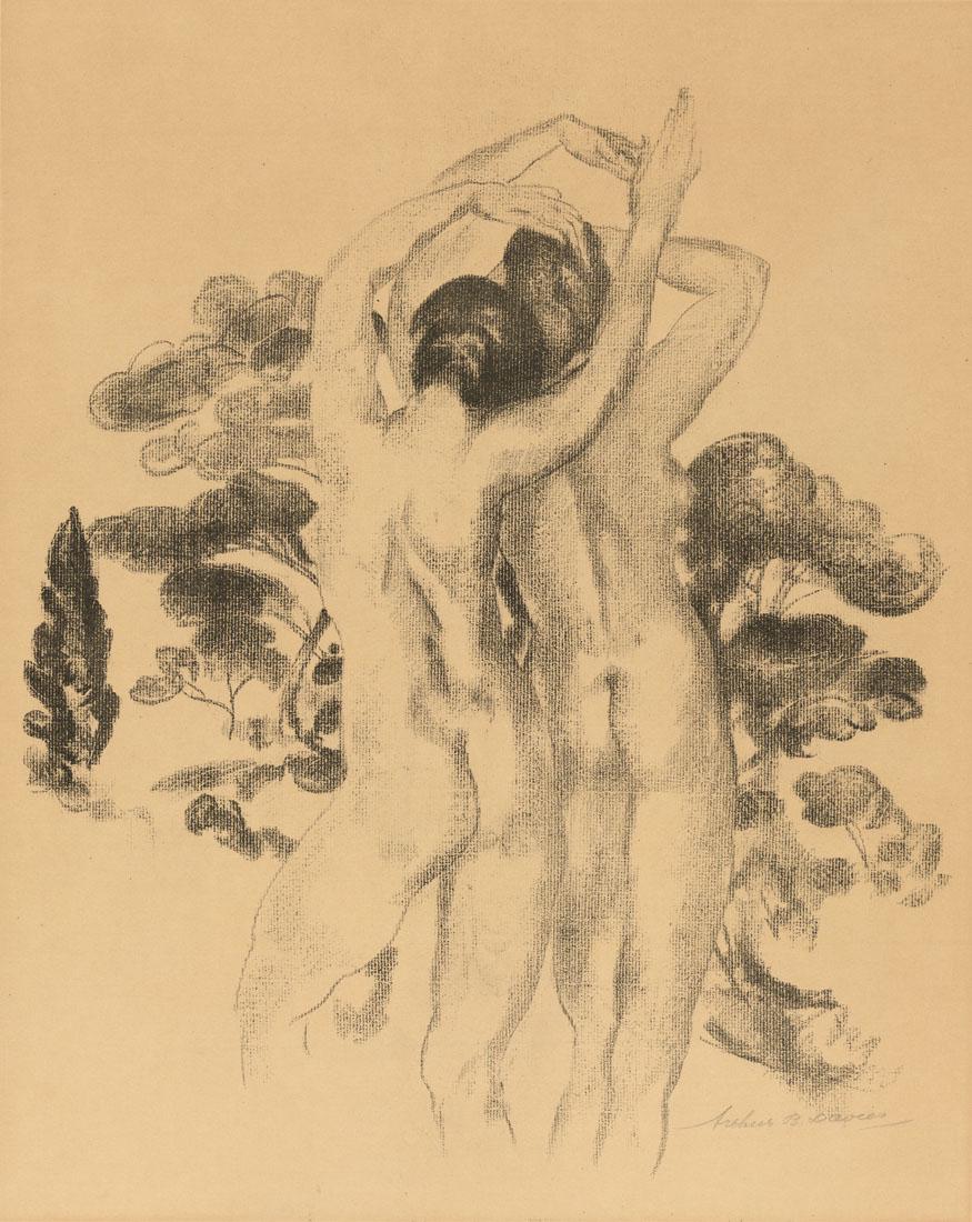 Arthur B. Davies, Dancers Under Pine Trees (1 of 3)