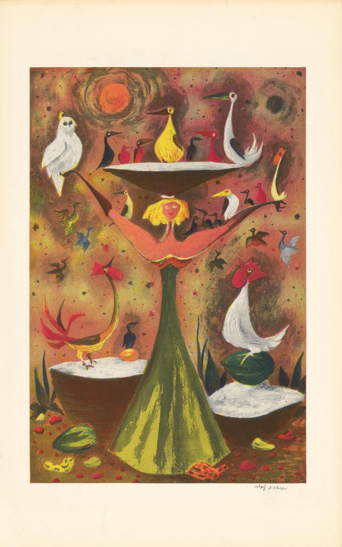 Adolf Dehn, Caribbean Fantasy, Lithograph (1 of 2)