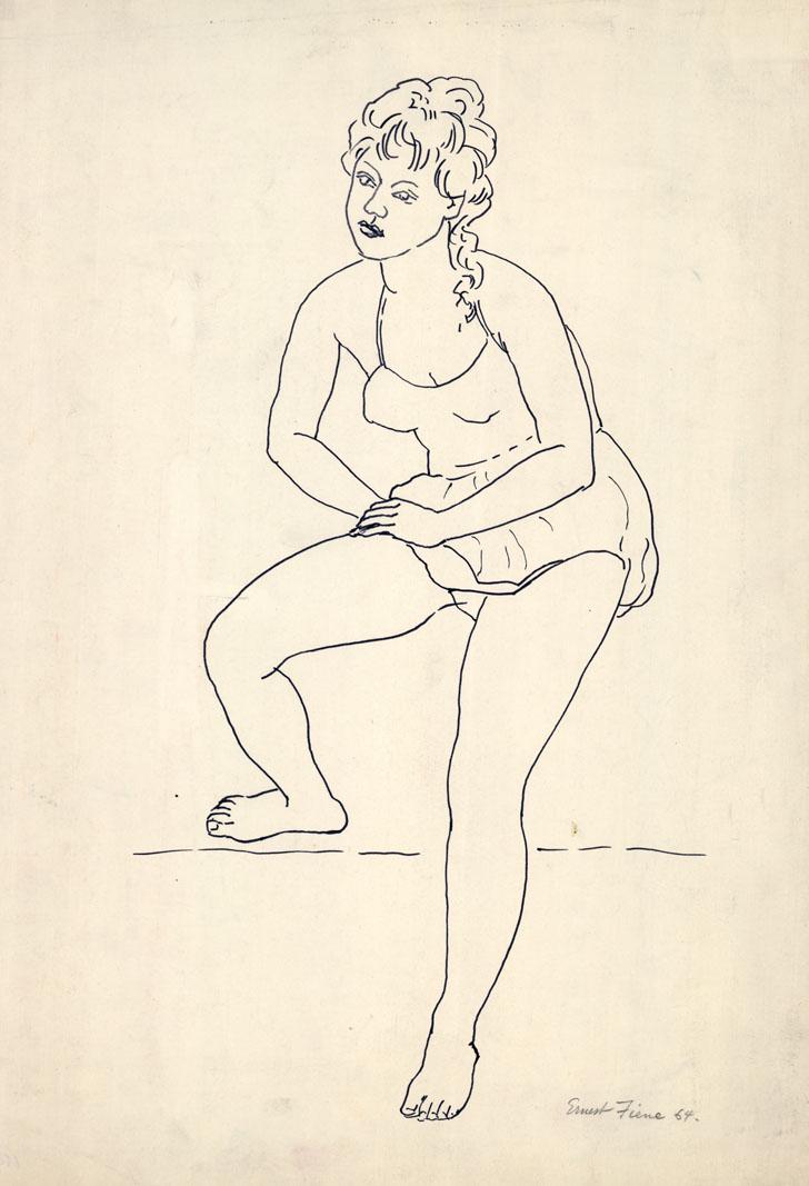 Ernest Fiene, Figure Drawing (1 of 2)