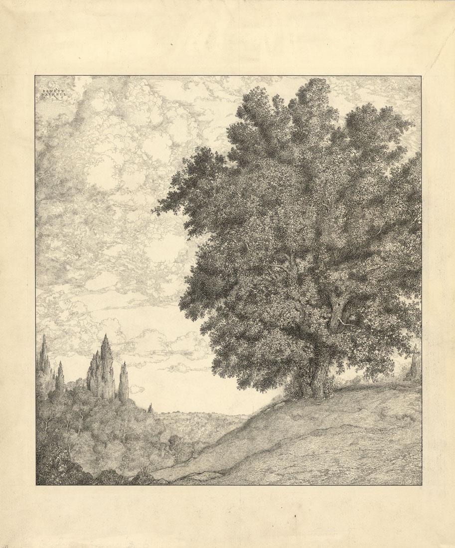 Ernest Haskell, Landscape Drawing (1 of 2)