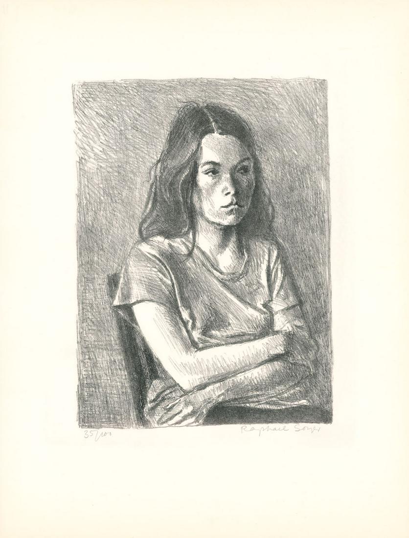 Raphael Soyer, Rosemary Mayer, Lithograph, AAA (1 of 3)