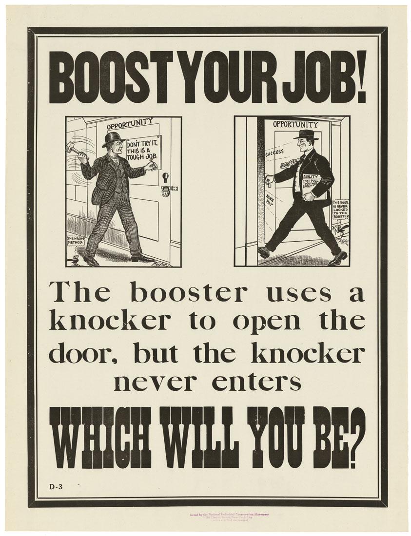 World War I poster, Boost your Job! (1 of 3)