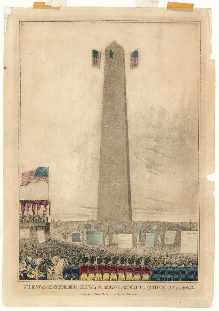 Currier & Ives, View of Bunker Hill & Monument (1 of 3)