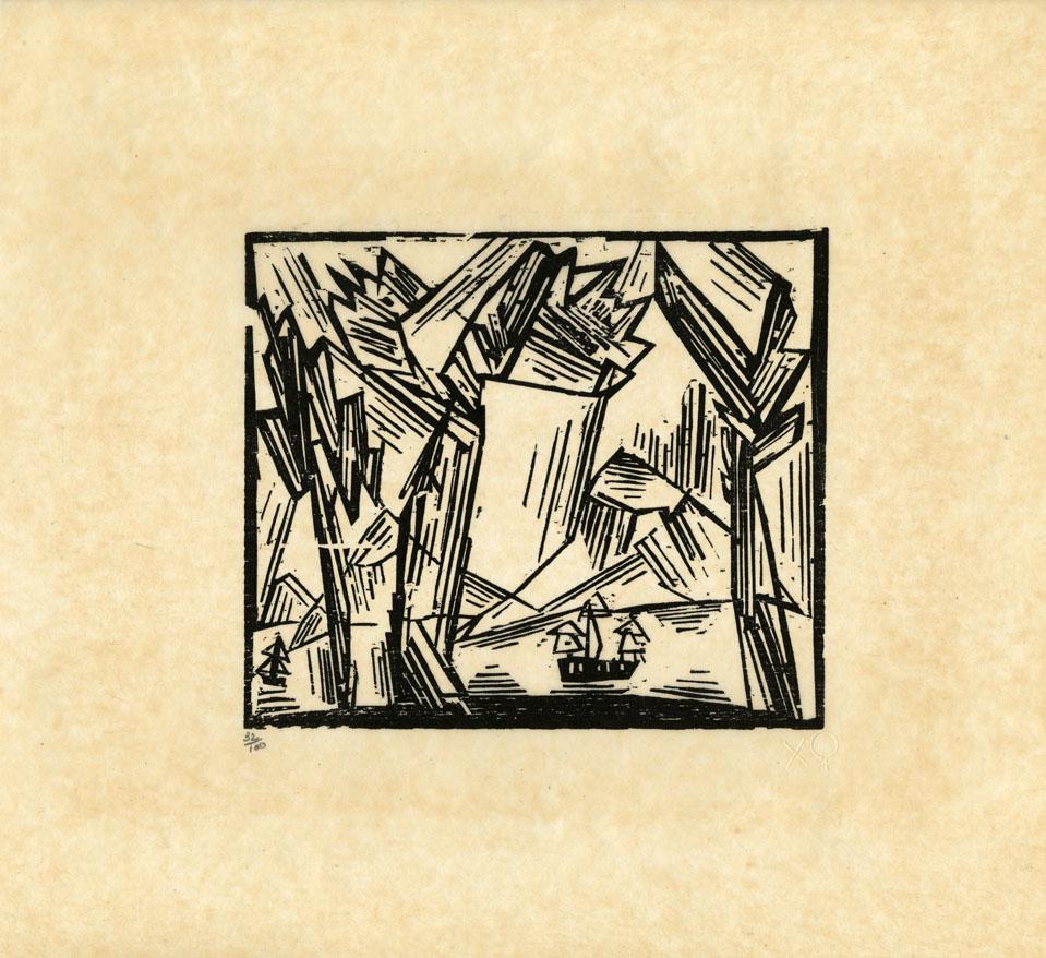 Lyonel Feininger, Tahitti, Woodcut (1 of 3)