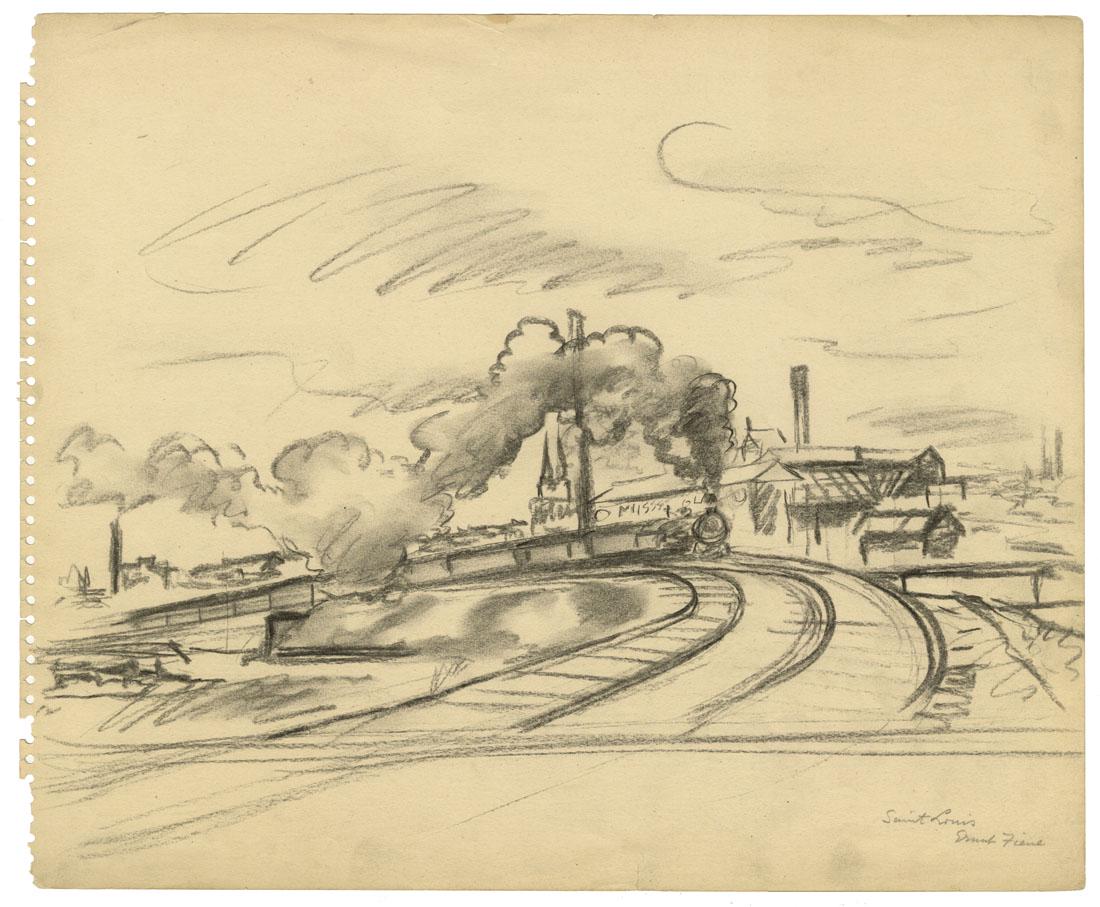 Ernest Fiene, St. Louis, Drawing (1 of 2)