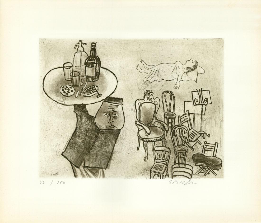 William Gropper, Dream, Etching, AAA (1 of 4)
