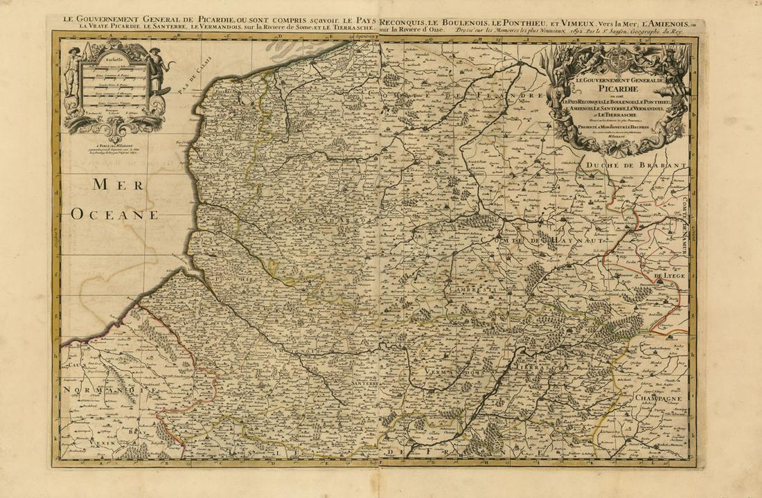 Alexis-Hubert Jaillot, Picardie, France, 1692 (1 of 5)