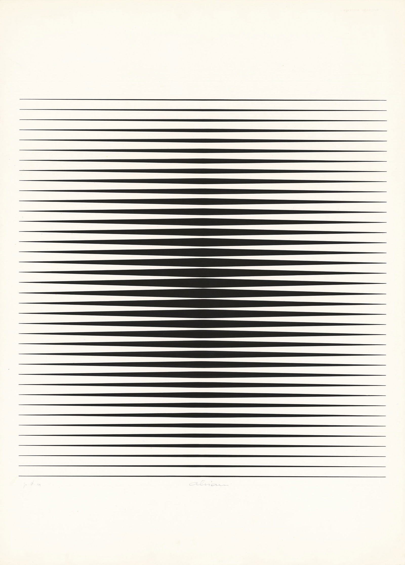 Getulio Alviani, Unititled Op Art, Lithography (1 of 3)