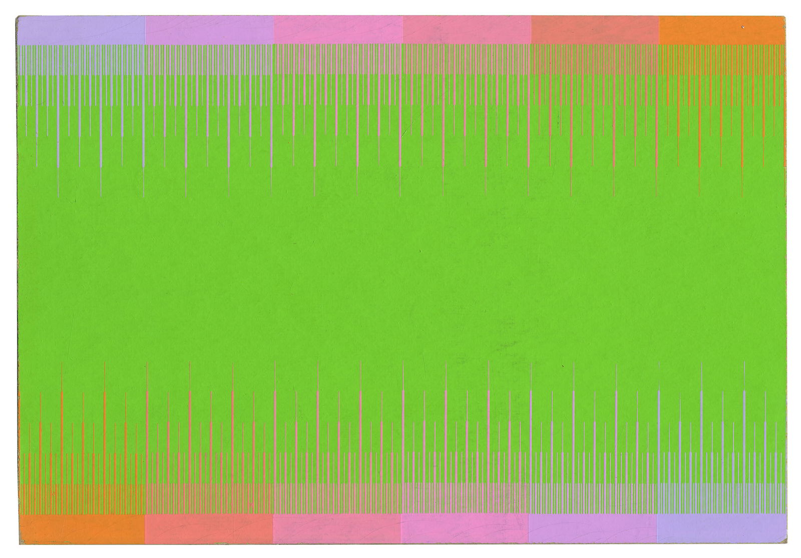 Richard Anuszkiewicz, Feel the Rhythm (Untitled) Serigraph on cardstock (1 of 2)