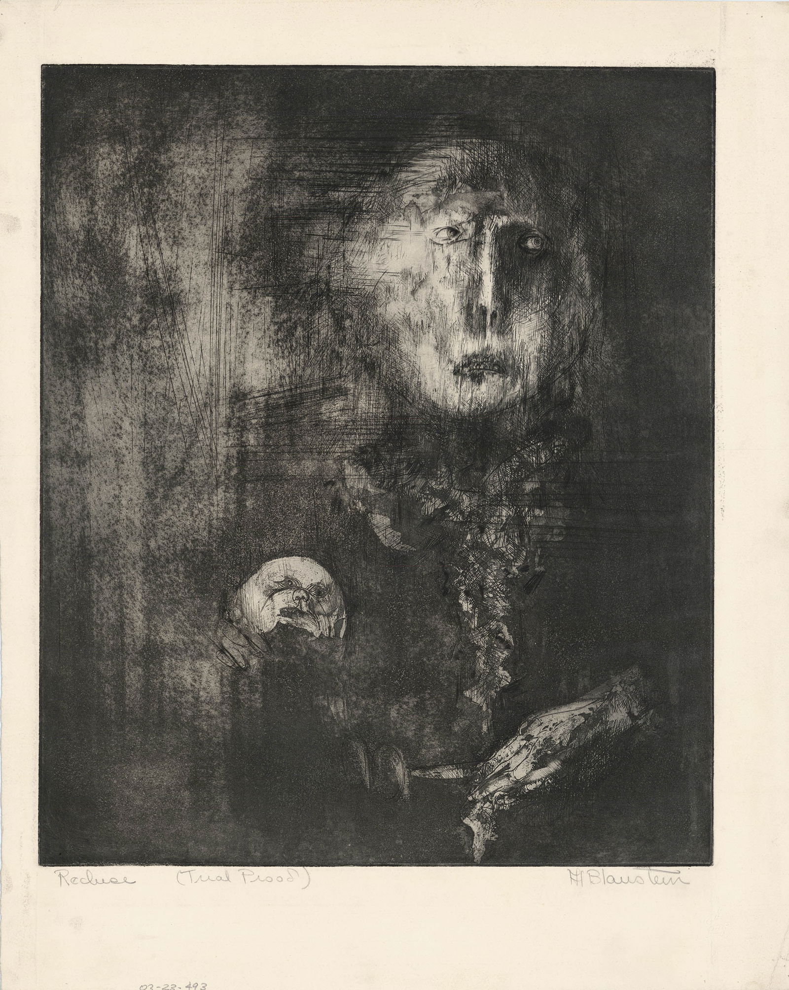 Al Blaustein, Recluse, Etching (1 of 3)
