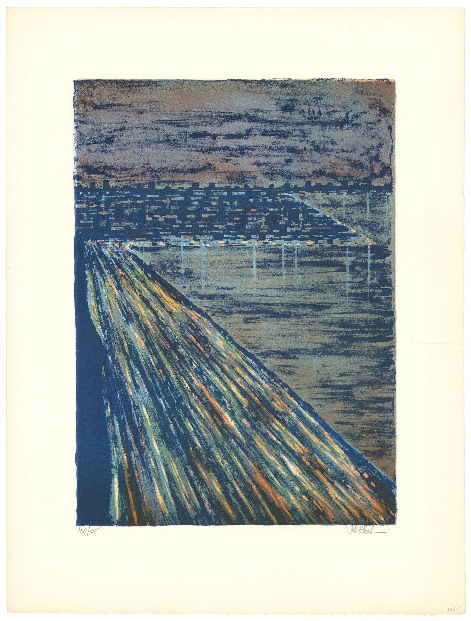 Richard Florsheim, Outer Drive, Lithograph (1 of 3)