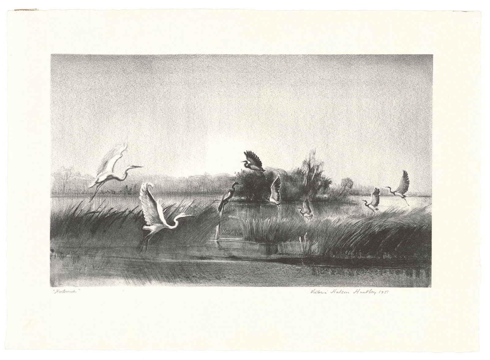 Victoria Hutson Huntley, Nocturne, Lithograph (1 of 2)