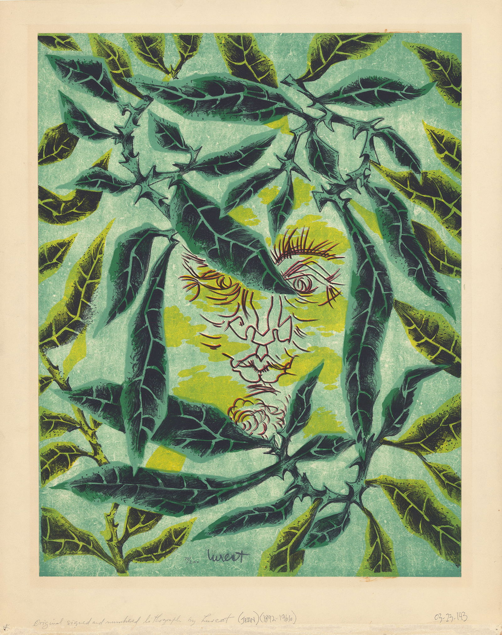 Jean Lurcat, Foliage and Kiss, Lithograph (1 of 2)