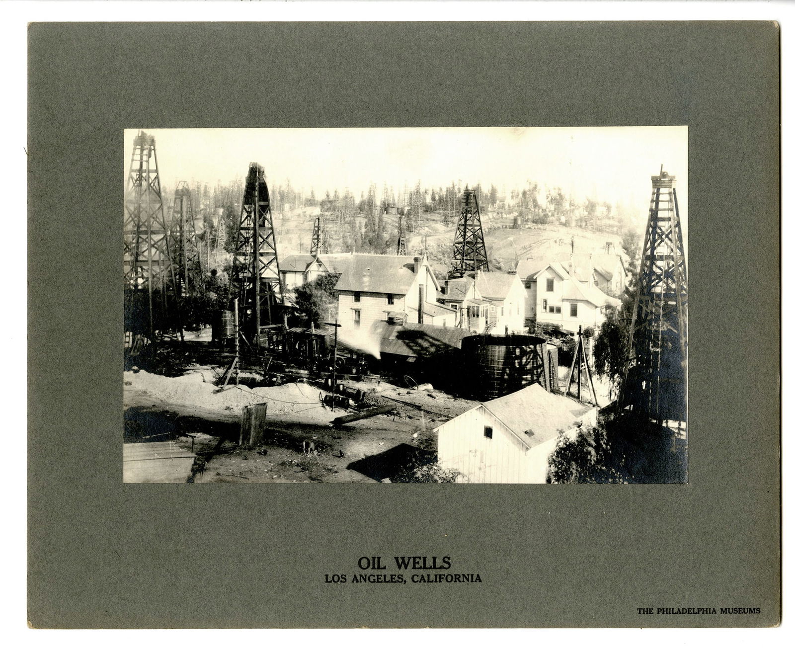 The Philadelphia Museum, Oil Wells - Los Angeles, CA, Silver gelatin photograph (1 of 2)