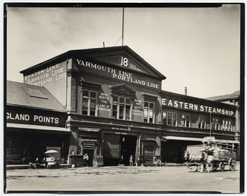 Berenice Abbott, Pier 18, North River. (Foot of West and Murray Streets), Silver Gelatin Photograph