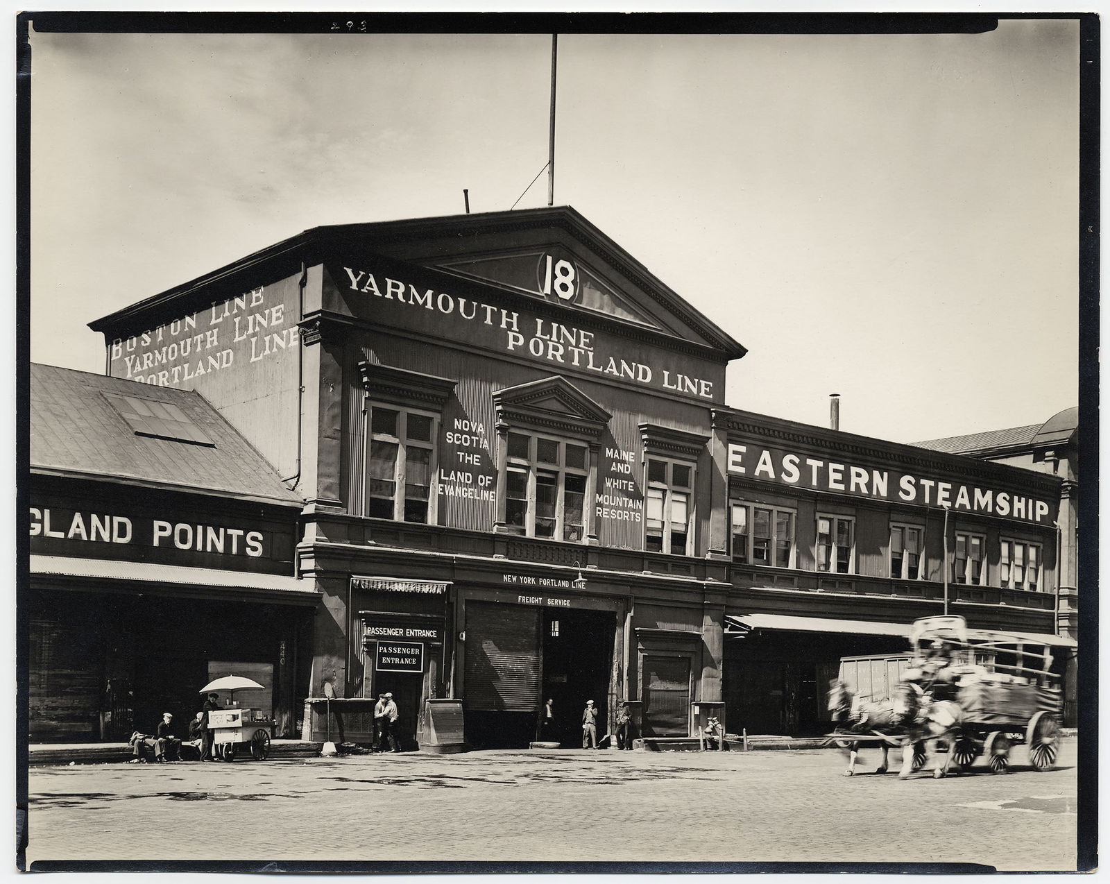 Berenice Abbott, Pier 18, North River. (Foot of West and Murray Streets), Silver Gelatin Photograph