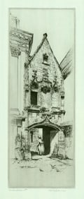 John Taylor Arms, Renaissance, Blois, France, Etching