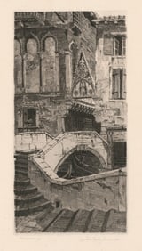 John Taylor Arms, Porta del Paradiso, Venezia, Etching