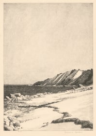 Albert W. Barker, Lambert's Cove. No.5, Lithograph