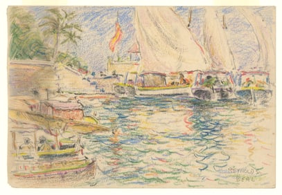 Reynolds Beal, San Juan, 1921, Color pencil