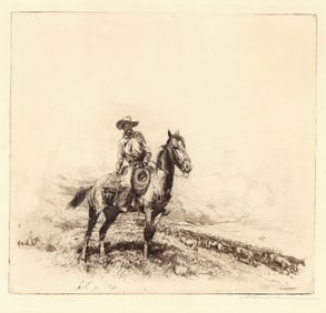 Edward Borein, Trail Boss, Etching & drypoint
