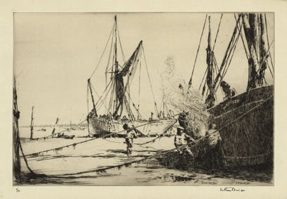 Arthur Briscoe, Burning Off, Drypoint