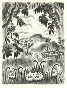 Charles E. Burchfield, Summer Benediction, Lithograph