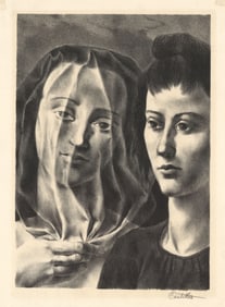 Federico Castellon, The Bride, Lithograph