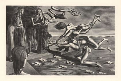 Federico Castellon, The Gordian Knot, Lithograph