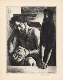 Federico Castellon, Eve's Sorrow, Etching