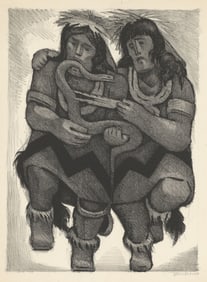 Jean Charlot, Snake Dance, Lithograph