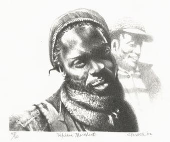 Charles Criner, African Merchant, Lithograph