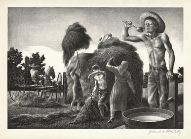 John Stockton de Martelly, While the Sun Shines, Lithograph